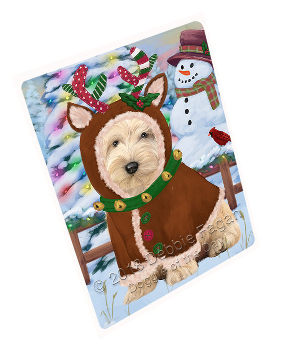 Christmas Gingerbread House Candyfest Cockapoo Dog Magnet MAG74072 (Small 5.5" x 4.25")