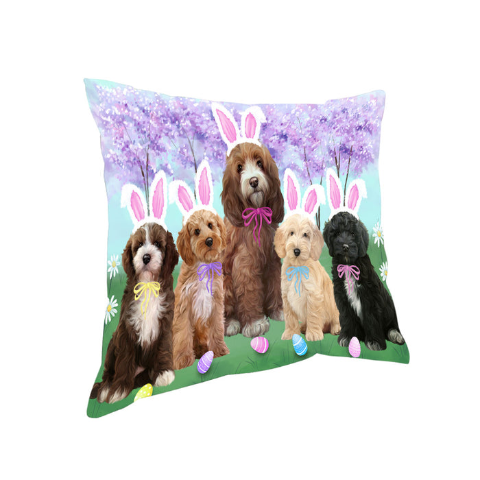 Easter Holiday Cockapoos Dog Pillow PIL81960