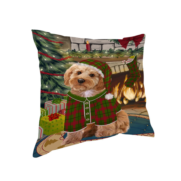 The Stocking was Hung Cockapoo Dog Pillow PIL70052