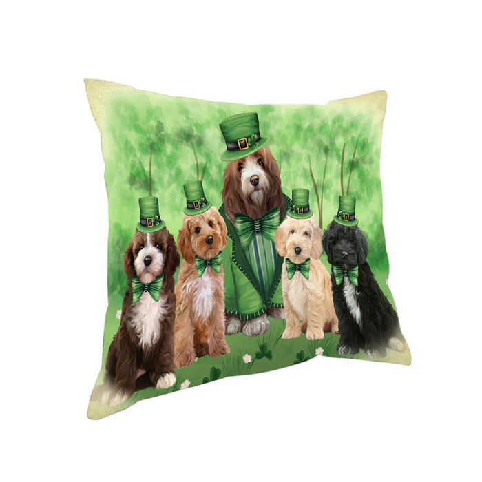 St. Patricks Day Irish Portrait Cockapoo Dogs Pillow PIL86080