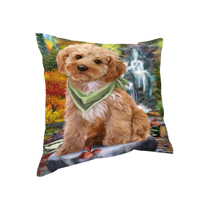 Scenic Waterfall Cockapoo Dog Pillow PIL63808