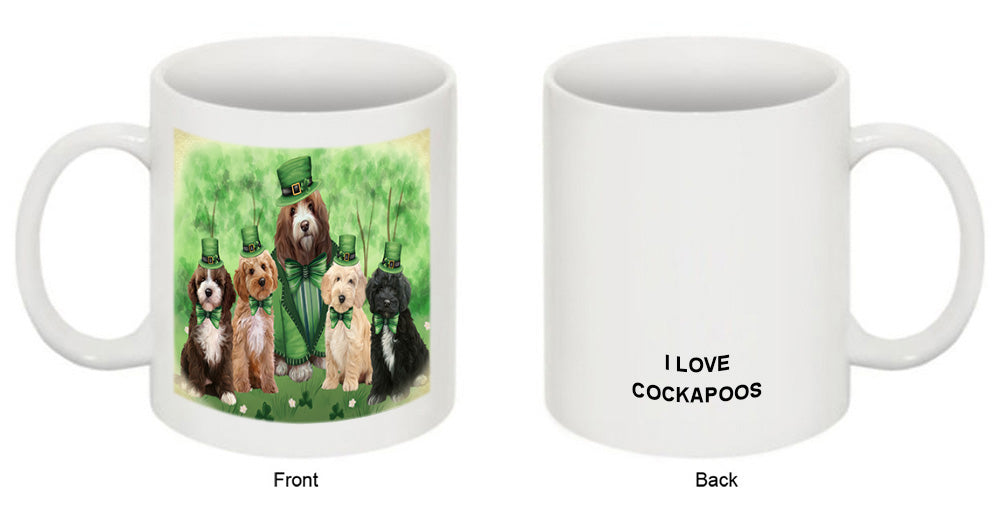 St. Patricks Day Irish Portrait Cockapoo Dogs Coffee Mug MUG52390