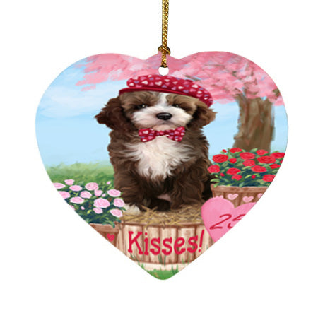 Rosie 25 Cent Kisses Cockapoo Dog Heart Christmas Ornament HPOR56203