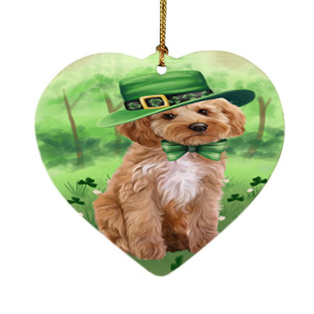 St. Patricks Day Irish Portrait Cockapoo Dog Heart Christmas Ornament HPOR57933