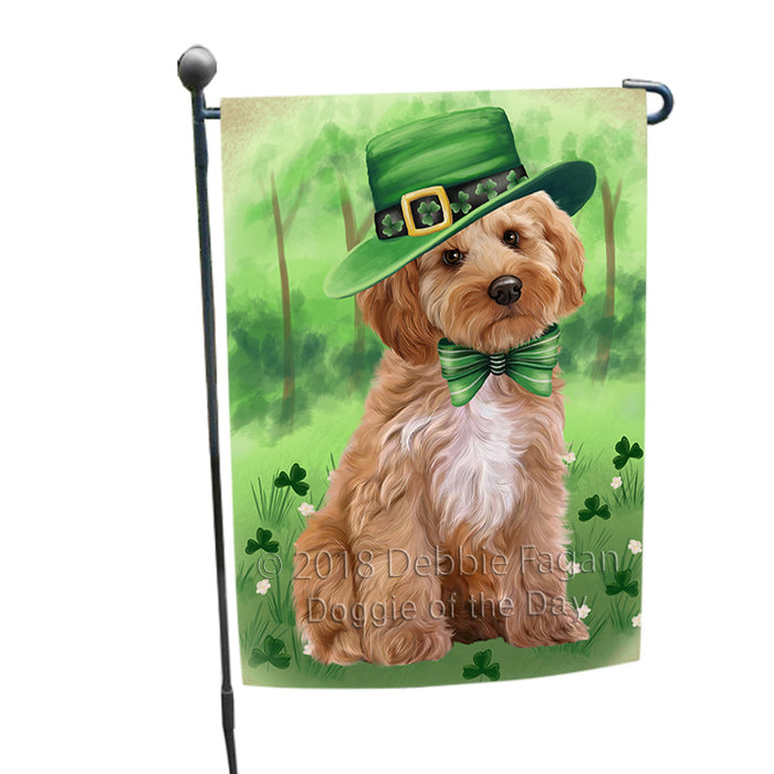 St. Patricks Day Irish Portrait Cockapoo Dog Garden Flag GFLG64961