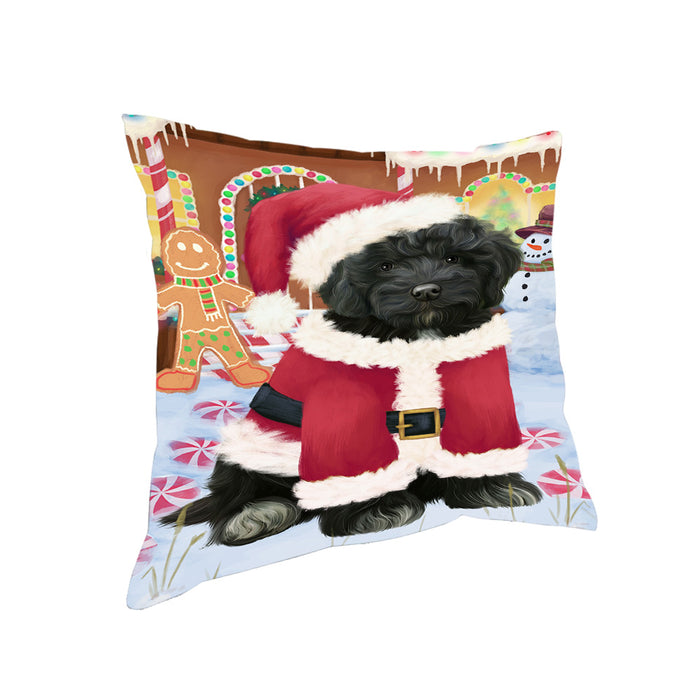 Christmas Gingerbread House Candyfest Cockapoo Dog Pillow PIL79540