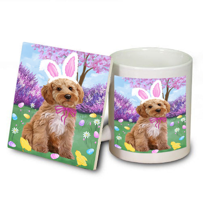 Easter Holiday Cockapoo Dog Mug and Coaster Set MUC56881