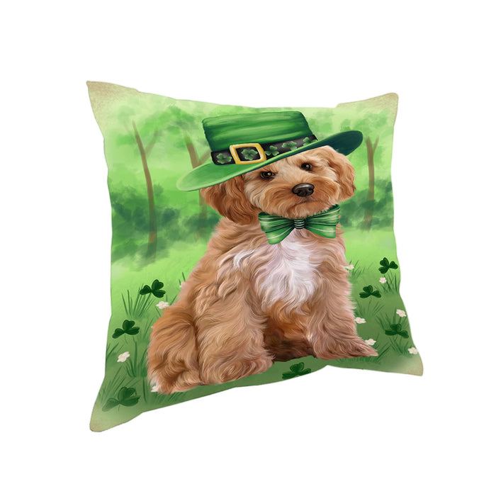 St. Patricks Day Irish Portrait Cockapoo Dog Pillow PIL86084
