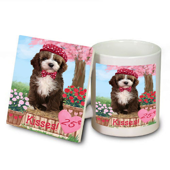 Rosie 25 Cent Kisses Cockapoo Dog Mug and Coaster Set MUC55839