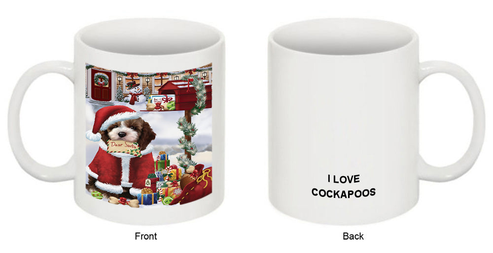 Cockapoo Dog Dear Santa Letter Christmas Holiday Mailbox Coffee Mug MUG48930