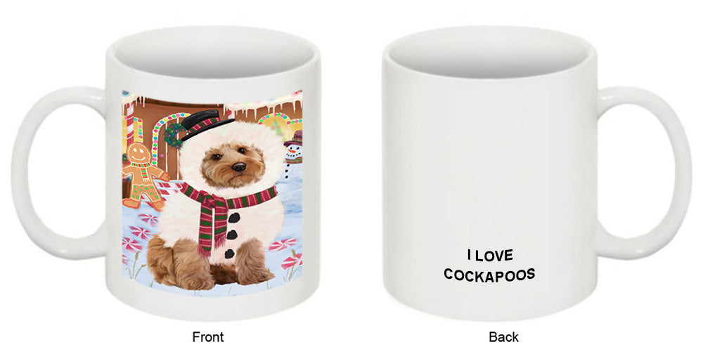 Christmas Gingerbread House Candyfest Cockapoo Dog Coffee Mug MUG51711