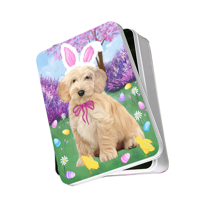 Easter Holiday Cockapoo Dog Photo Storage Tin PITN56833