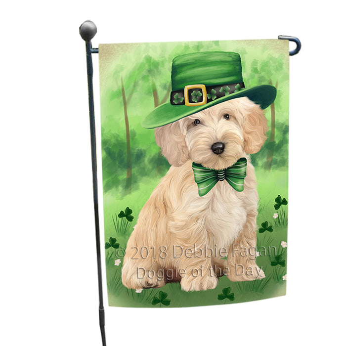 St. Patricks Day Irish Portrait Cockapoo Dog Garden Flag GFLG64962
