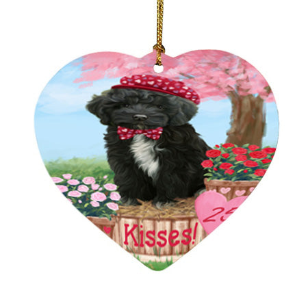 Rosie 25 Cent Kisses Cockapoo Dog Heart Christmas Ornament HPOR56204