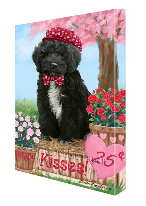 Rosie 25 Cent Kisses Cockapoo Dog Canvas Print Wall Art Décor CVS124856