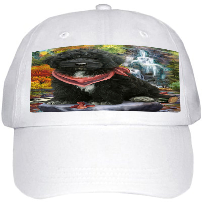 Scenic Waterfall Cockapoo Dog Ball Hat Cap HAT59322