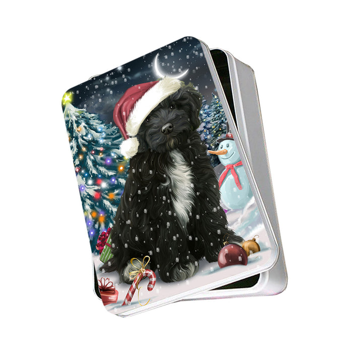 Have a Holly Jolly Cockapoo Dog Christmas Photo Storage Tin PITN51647
