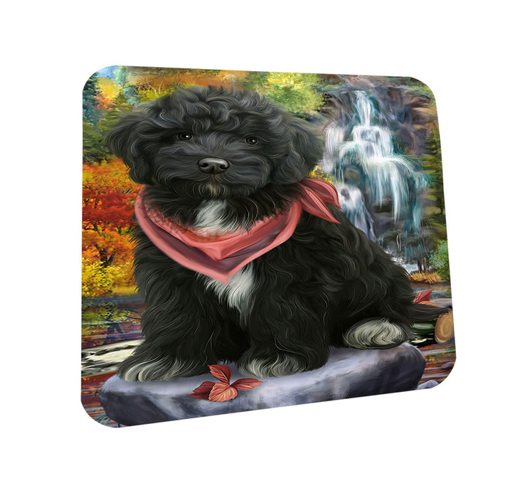 Scenic Waterfall Cockapoo Dog Coasters Set of 4 CST51822