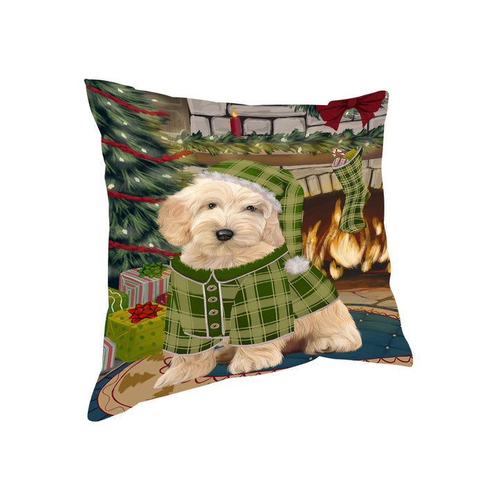The Stocking was Hung Cockapoo Dog Pillow PIL70060