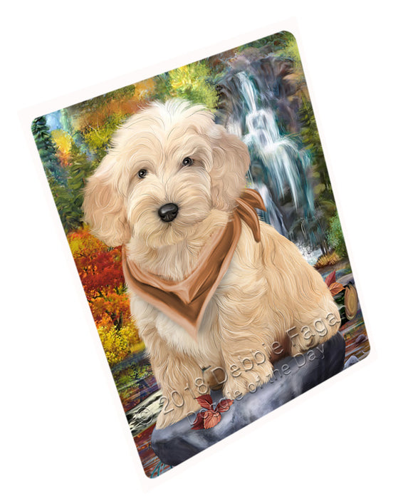 Scenic Waterfall Cockapoo Dog Magnet Mini (3.5" x 2") MAG59841