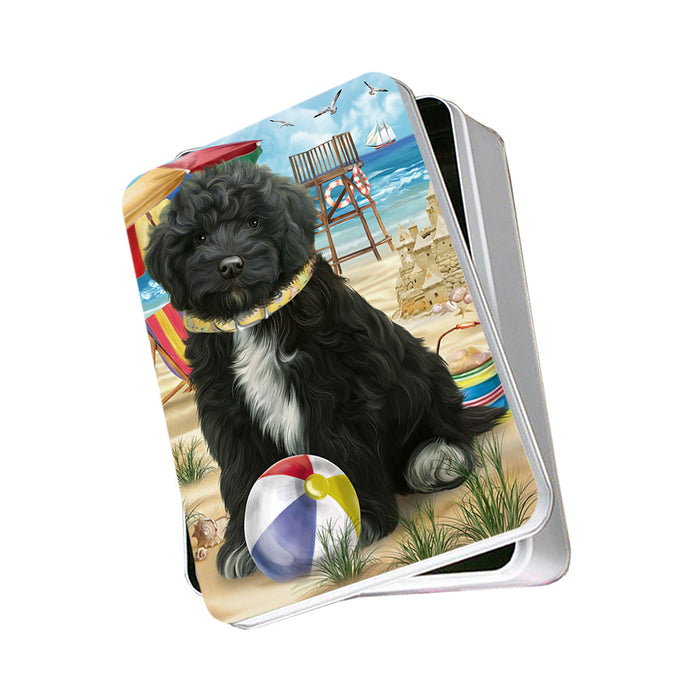 Pet Friendly Beach Cockapoo Dog Photo Storage Tin PITN51560