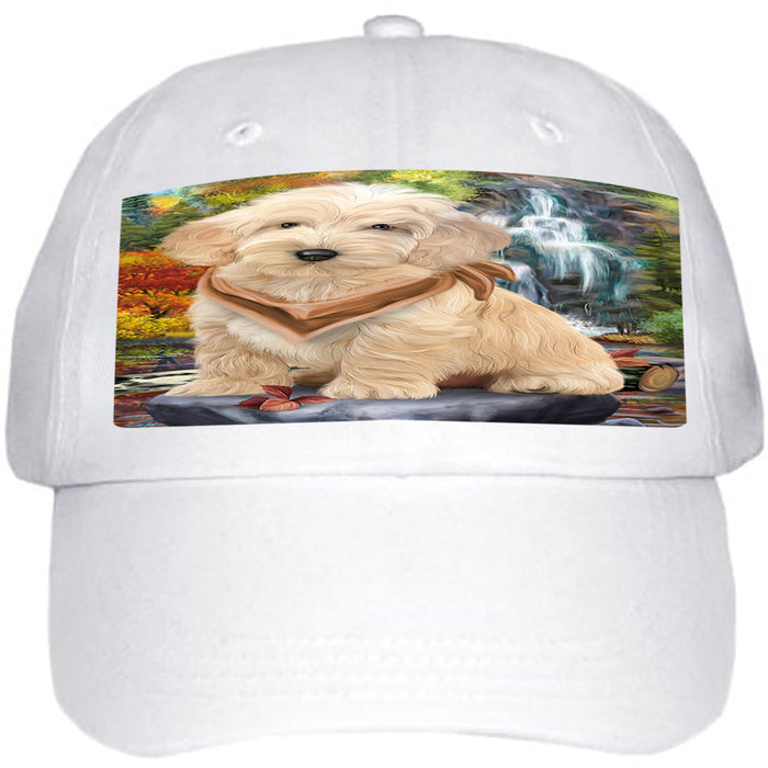 Scenic Waterfall Cockapoo Dog Ball Hat Cap HAT59325