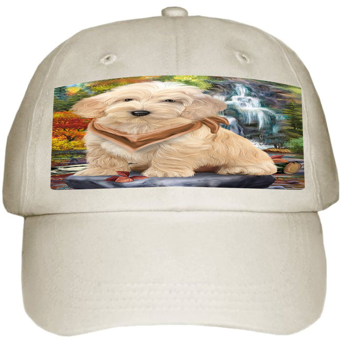 Scenic Waterfall Cockapoo Dog Ball Hat Cap HAT59325