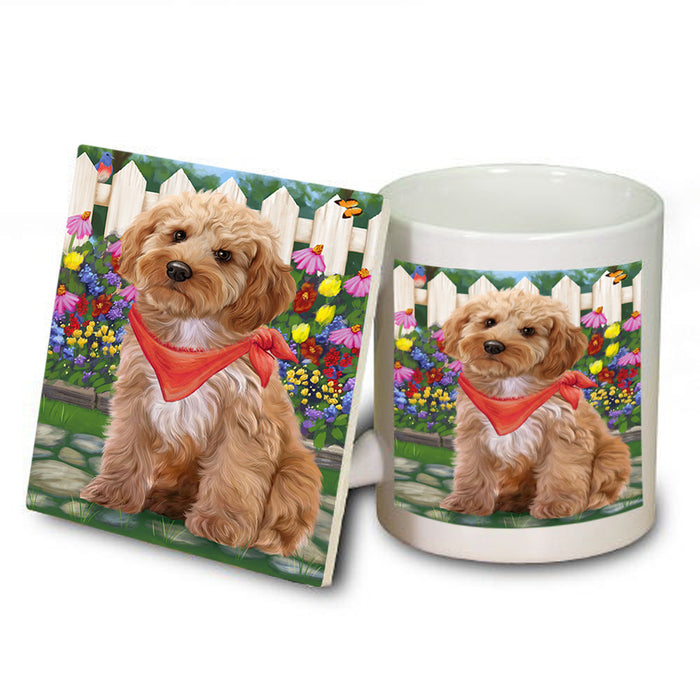 Spring Floral Cockapoo Dog Mug and Coaster Set MUC52186