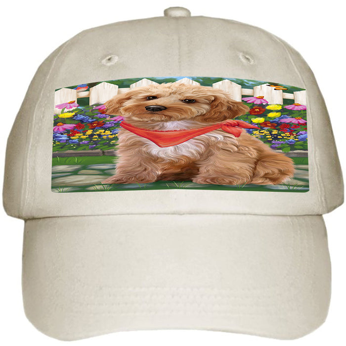 Spring Floral Cockapoo Dog Ball Hat Cap HAT60471