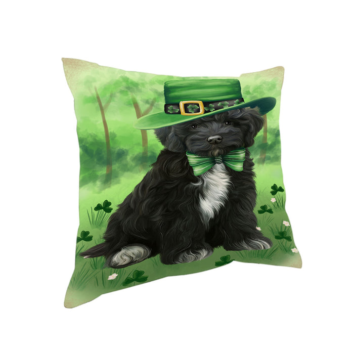 St. Patricks Day Irish Portrait Cockapoo Dog Pillow PIL86092