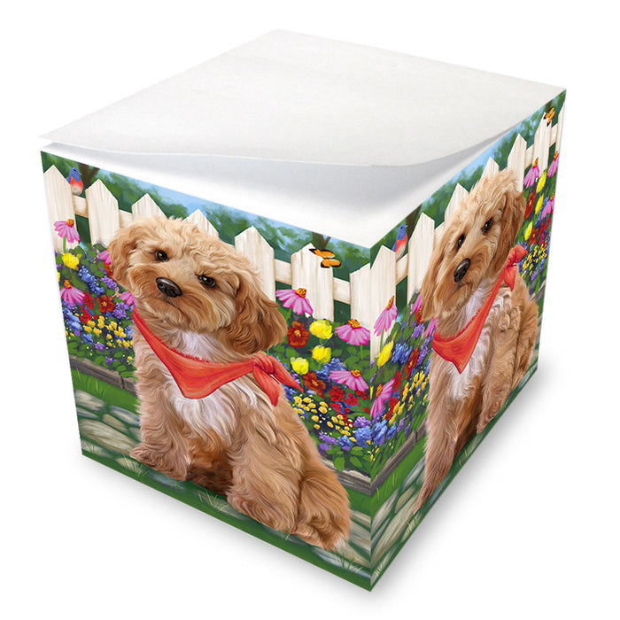 Spring Floral Cockapoo Dog Note Cube NOC52194