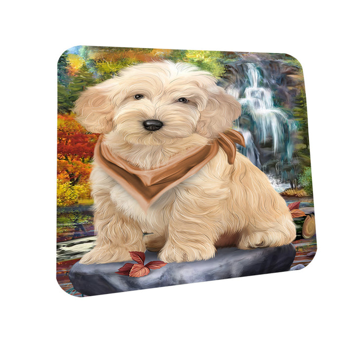 Scenic Waterfall Cockapoo Dog Coasters Set of 4 CST51823