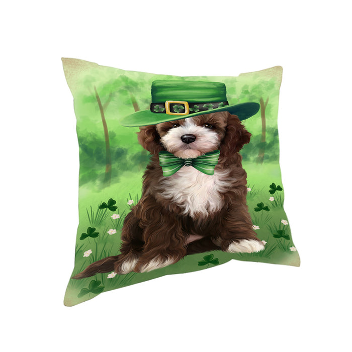 St. Patricks Day Irish Portrait Cockapoo Dog Pillow PIL86096