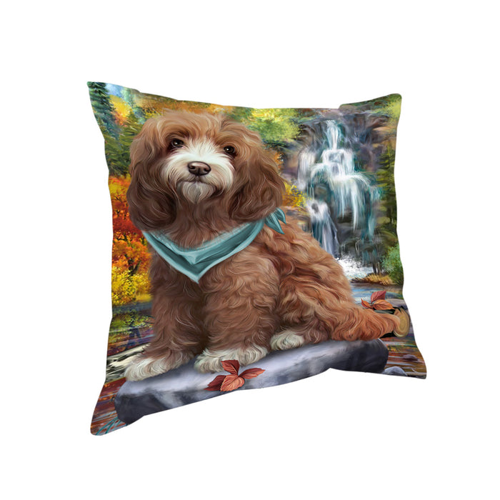 Scenic Waterfall Cockapoo Dog Pillow PIL63824