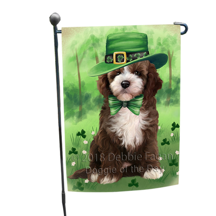 St. Patricks Day Irish Portrait Cockapoo Dog Garden Flag GFLG64964