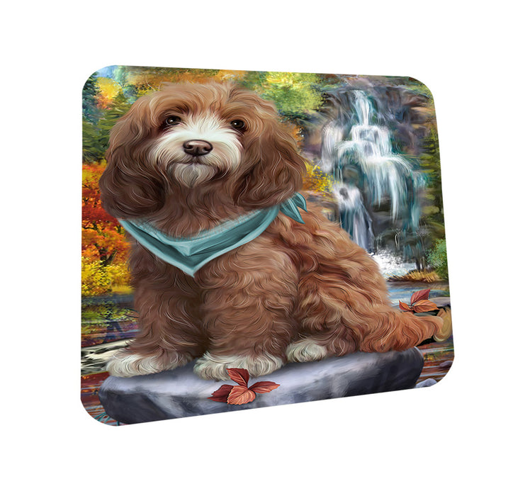 Scenic Waterfall Cockapoo Dog Coasters Set of 4 CST51824