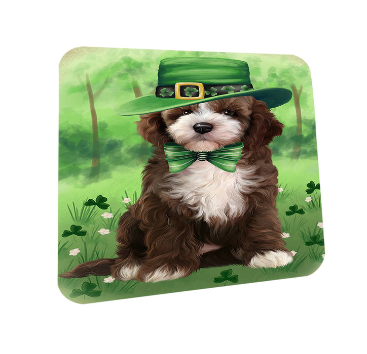 St. Patricks Day Irish Portrait Cockapoo Dog Coasters Set of 4 CST56954
