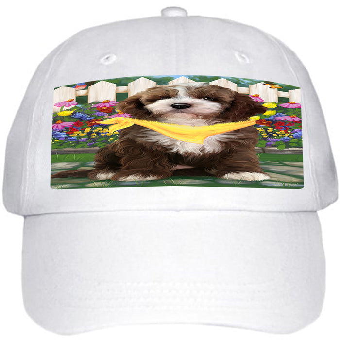 Spring Floral Cockapoo Dog Ball Hat Cap HAT60474