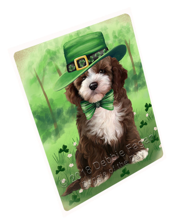 St. Patricks Day Irish Portrait Cockapoo Dog Refrigerator / Dishwasher Magnet RMAG104388