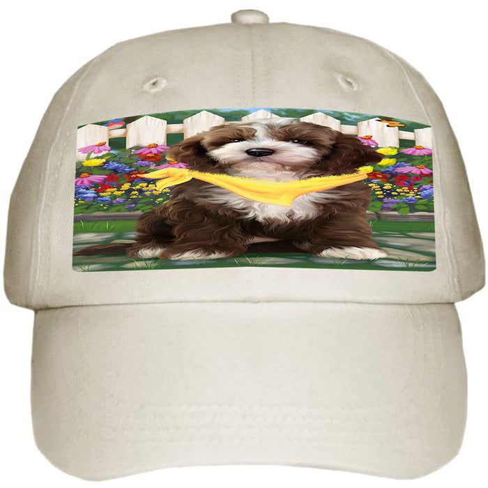 Spring Floral Cockapoo Dog Ball Hat Cap HAT60474
