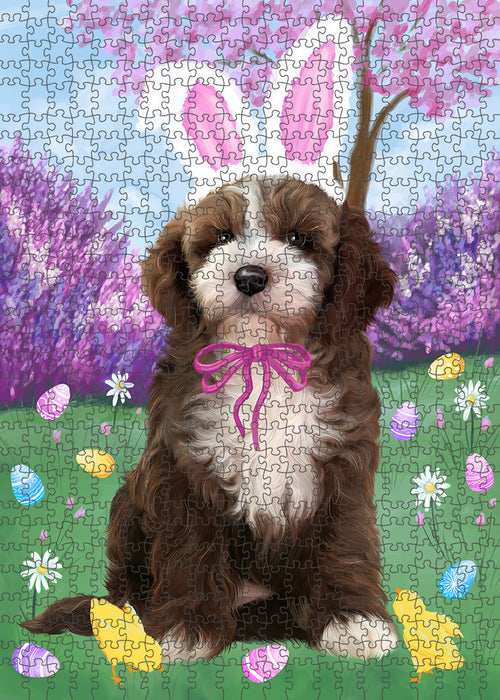 Easter Holiday Cockapoo Dog Puzzle with Photo Tin PUZL95884