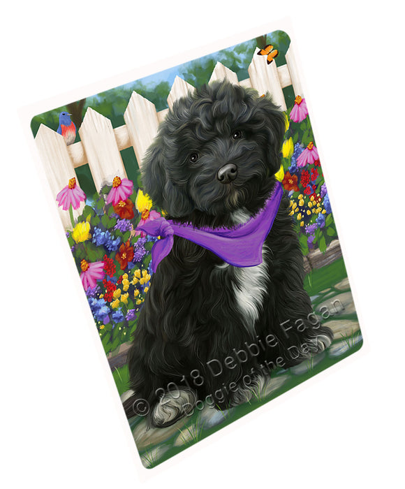 Spring Floral Cockapoo Dog Cutting Board C60837