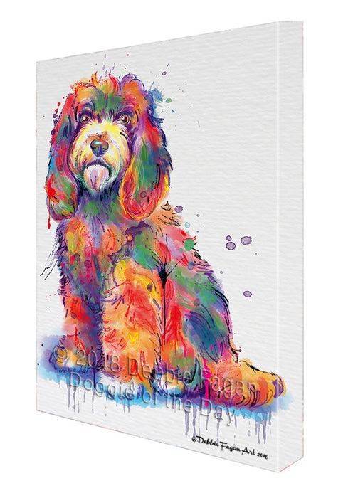 Watercolor Cockapoo Dog Canvas Print Wall Art Décor CVS136178