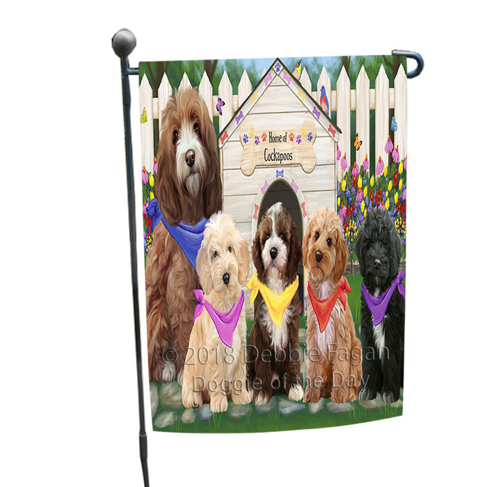 Spring Dog House Cockapoos Dog Garden Flag GFLG52149