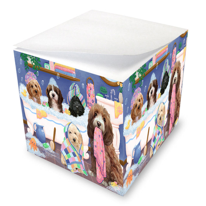 Rub A Dub Dogs In A Tub Cockapoos Dog Note Cube NOC54854