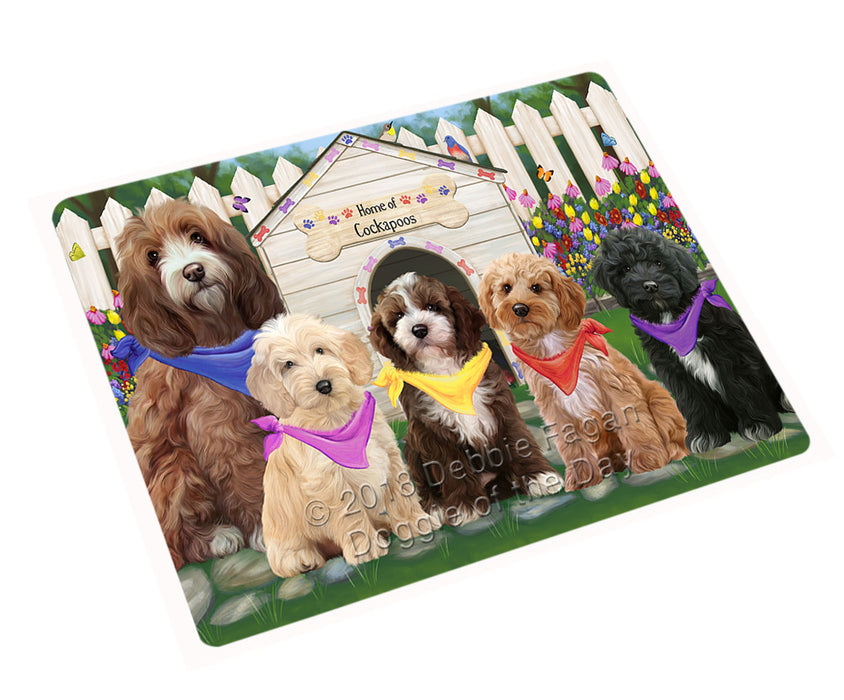 Spring Dog House Cockapoos Dog Cutting Board C60705