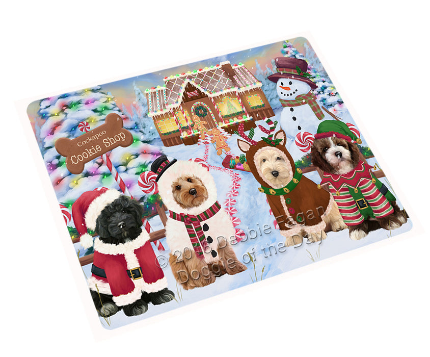Holiday Gingerbread Cookie Shop Cockapoos Dog Cutting Board C74319