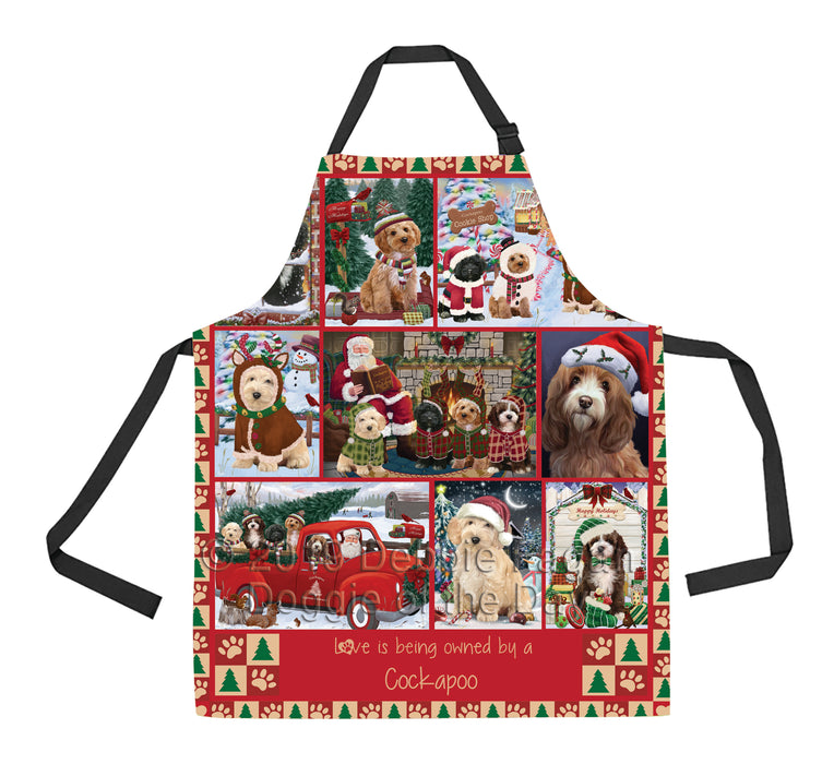 Love is Being Owned Christmas Cockapoo Dogs Apron