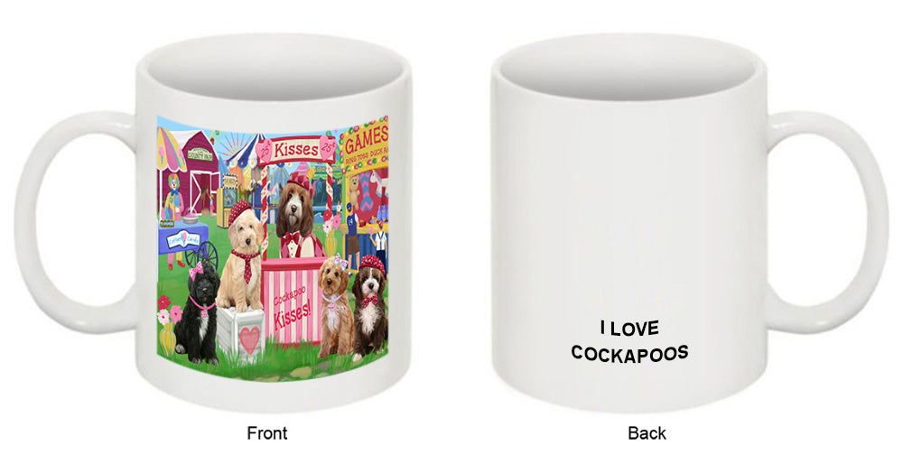 Carnival Kissing Booth Cockapoos Dog Coffee Mug MUG51227