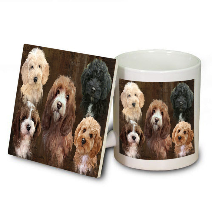 Rustic 5 Cockapoo Dog Mug and Coaster Set MUC54124